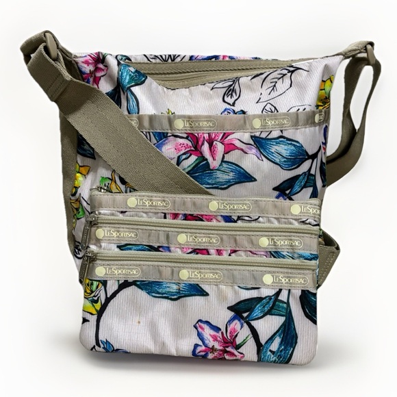 Le Sportsac crossbody purse w/ sep. makeup bag lots pockets - Picture 1 of 16